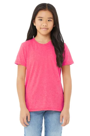 Bella   Canvas Youth Short Sleeve Crewneck T-Shirt - Charity Pink