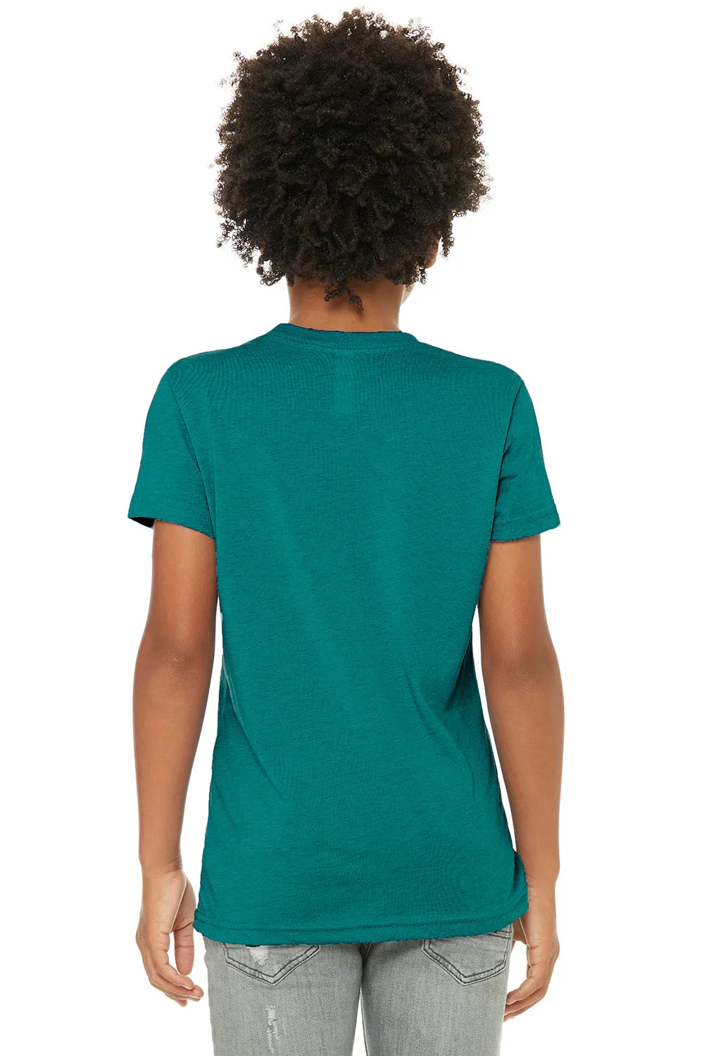 Bella   Canvas Youth Short Sleeve Crewneck T-Shirt - Teal Green