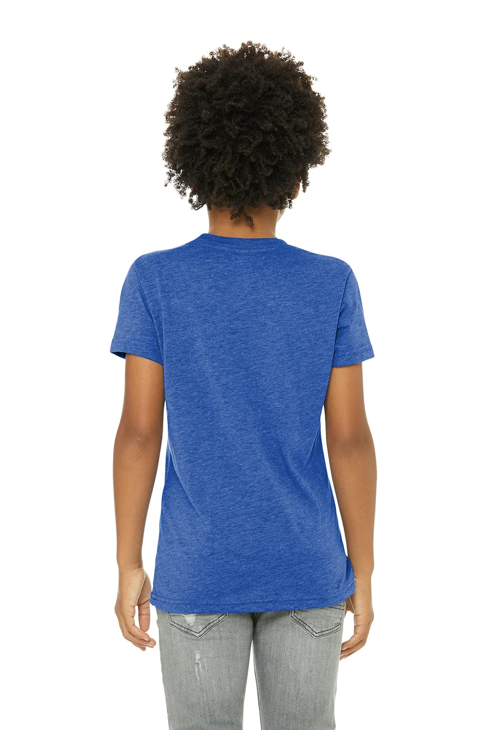 Bella   Canvas Youth Short Sleeve Crewneck T-Shirt - True Royal Blue