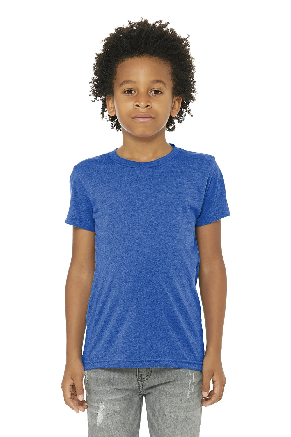 Bella   Canvas Youth Short Sleeve Crewneck T-Shirt - True Royal Blue