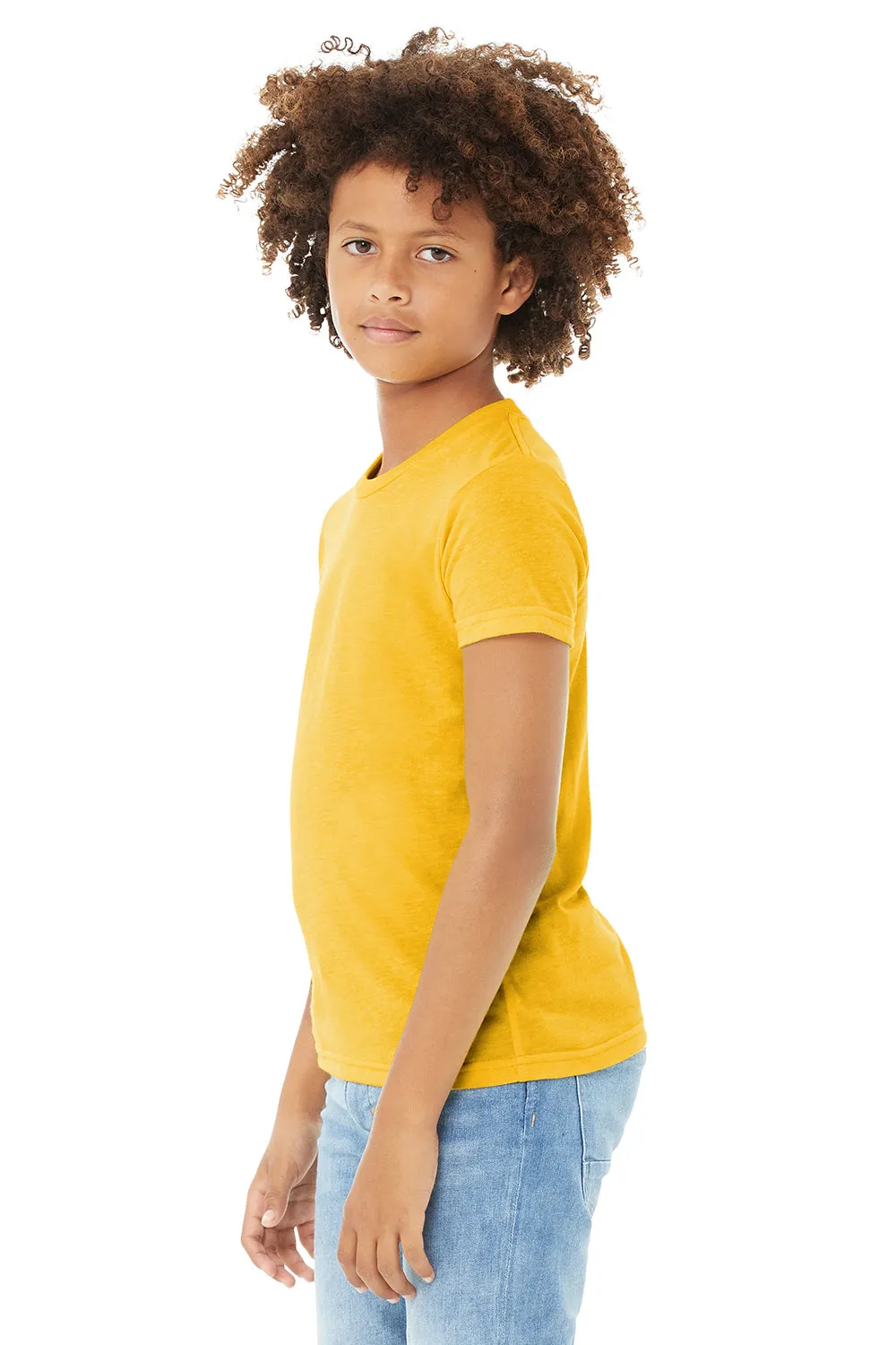 Bella   Canvas Youth Short Sleeve Crewneck T-Shirt - Yellow Gold