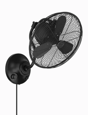 Bellows I Indoor/Outdoor 14"Wall Fan Flat Black best small fans for home and travel