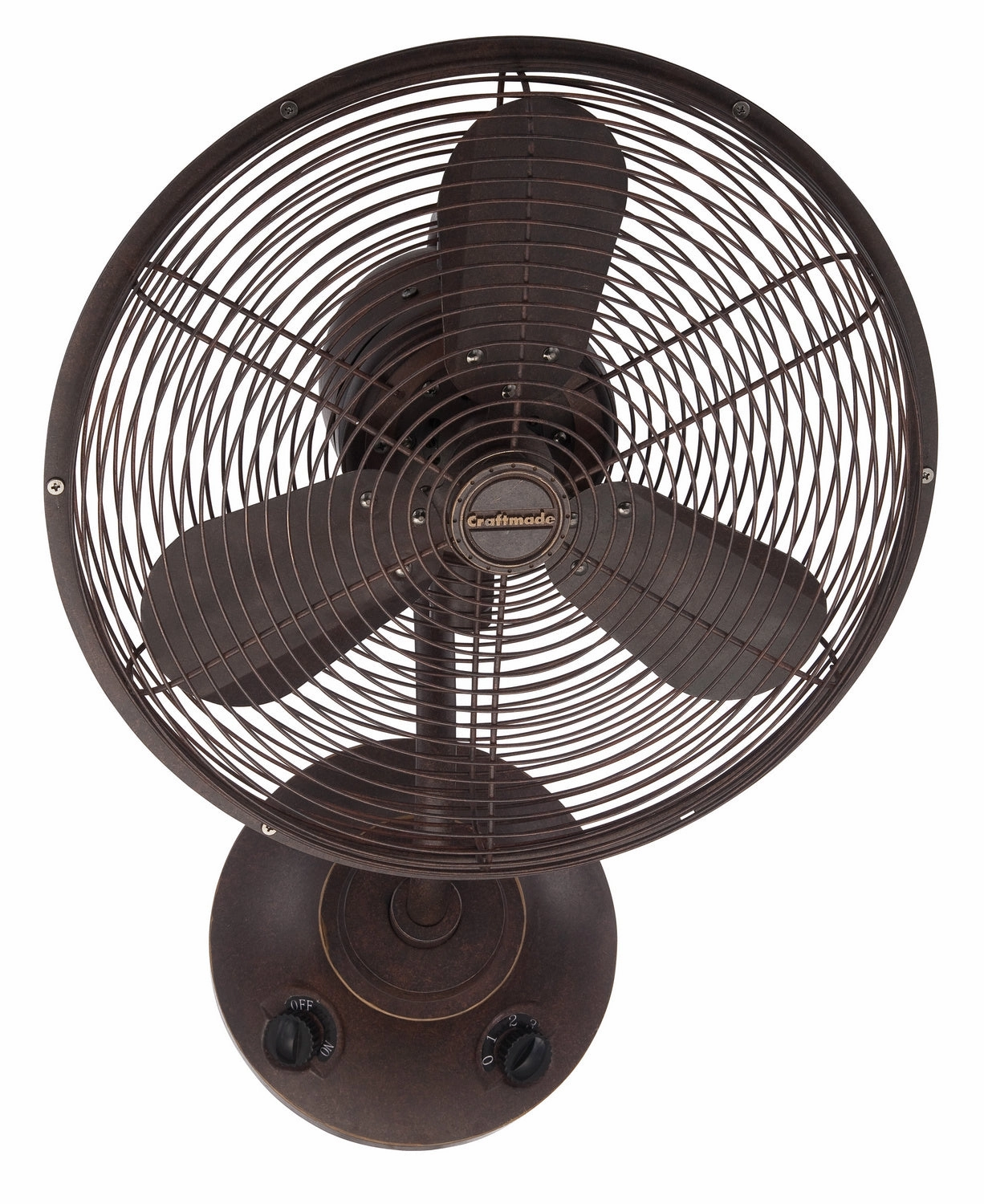 Bellows I Indoor/Outdoor Wall Mount Fan Aged Bronze Textured best small fans for home and travel