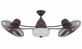 Bellows II Indoor/Outdoor 48"Ceiling Fan Aged Bronze Textured best small fans for home and travel