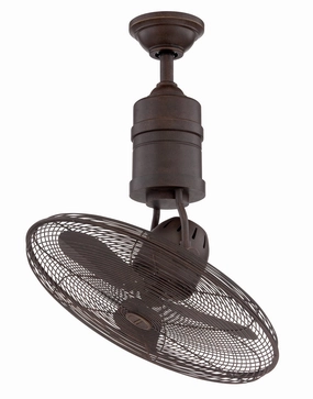 Bellows III Indoor/Outdoor 18"Ceiling Fan Aged Bronze Textured best small fans for home and travel