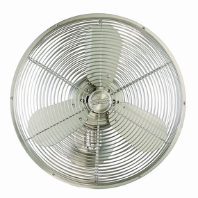 Bellows IV Wall Mount Fan Brushed Polished Nickel best small fans for home and travel