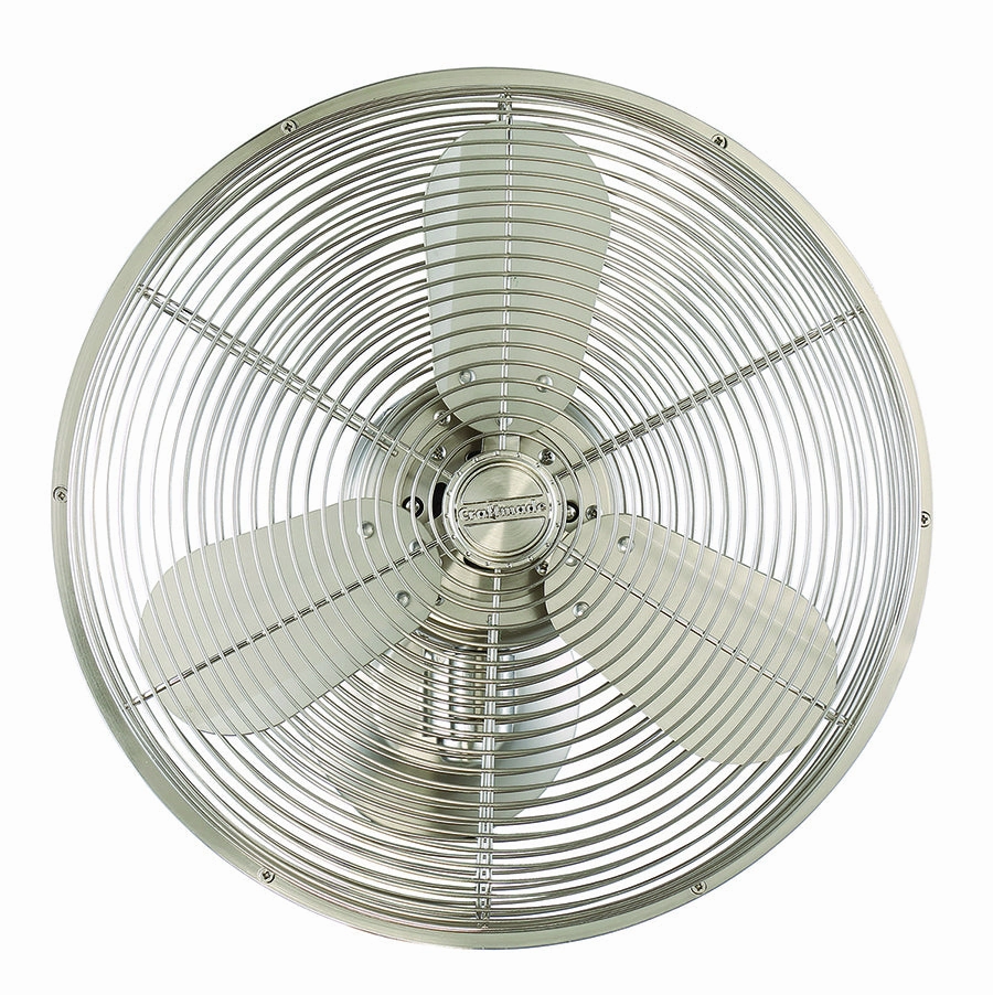 Bellows IV Wall Mount Fan Brushed Polished Nickel best small fans for home and travel