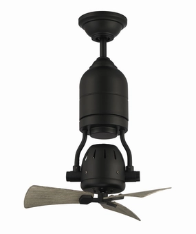 Bellows Uno Indoor/Outdoor 18"Ceiling Fan Flat Black best small fans for home and travel