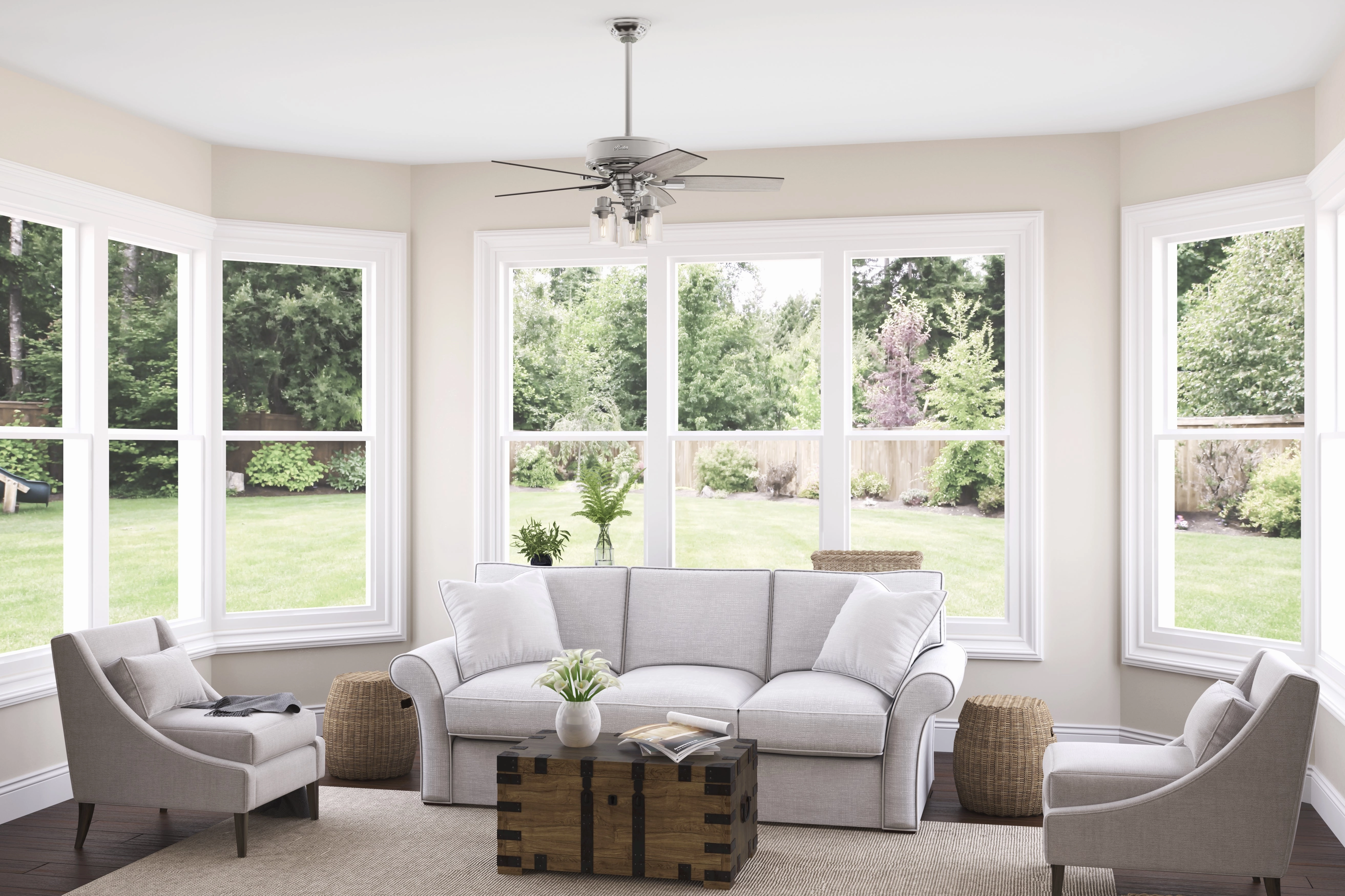 Bennett 44"Ceiling Fan Brushed Nickel