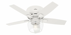 Bennett 44"Ceiling Fan Matte White portable electric fans for dorm rooms