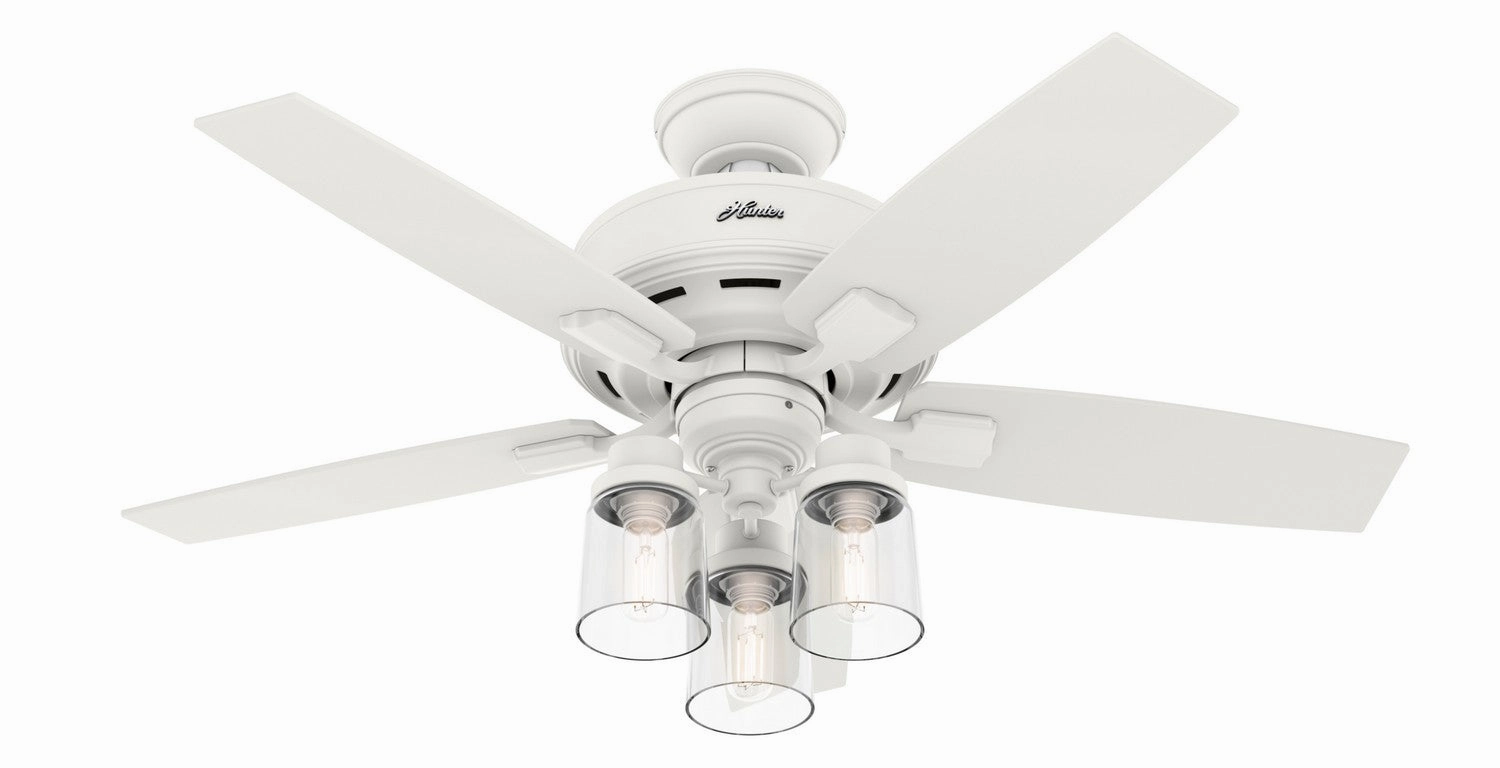 Bennett 44"Ceiling Fan Matte White multi-speed fans with easy controls