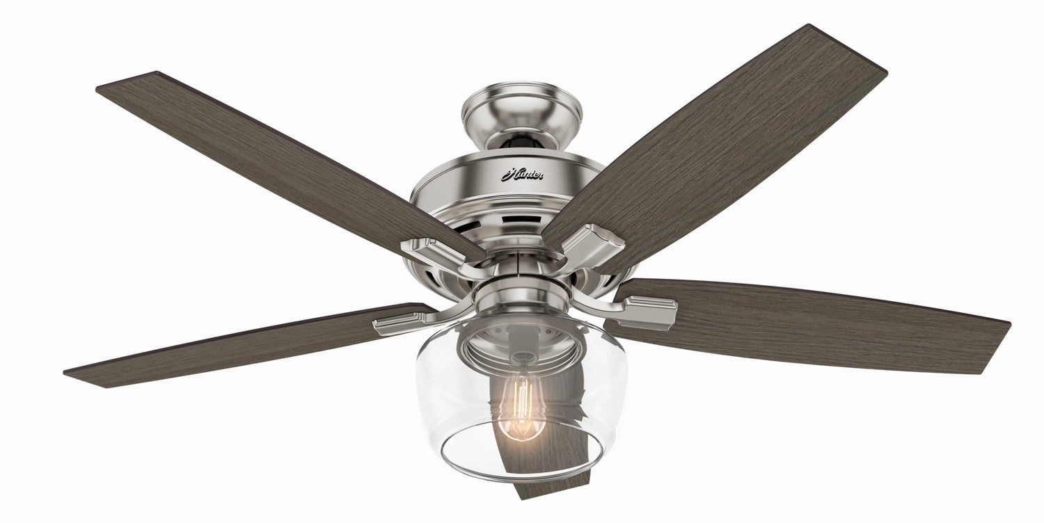 Bennett 52"Ceiling Fan Brushed Nickel home cooling fans in medium size