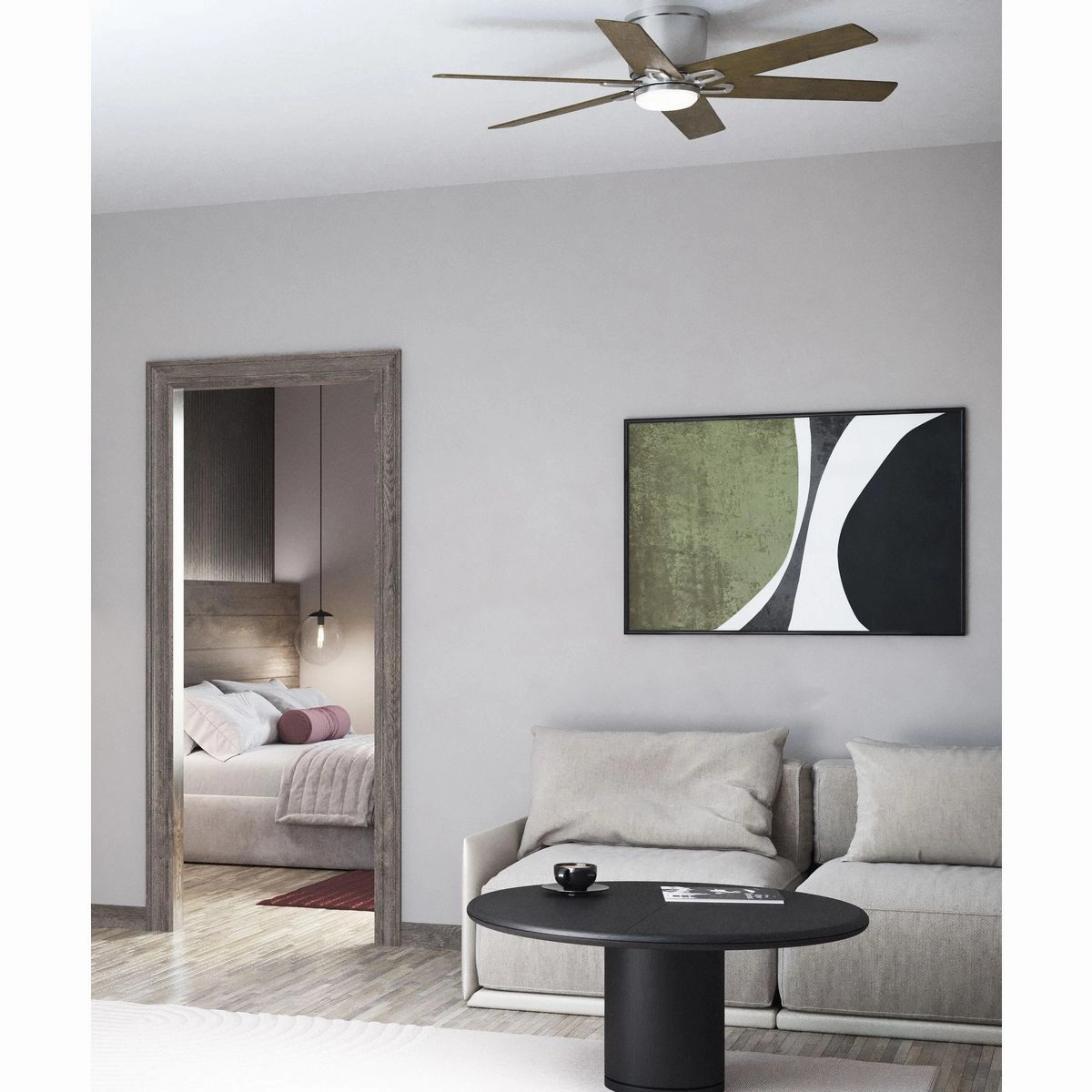 Bexar 54"Ceiling Fan Brushed Nickel