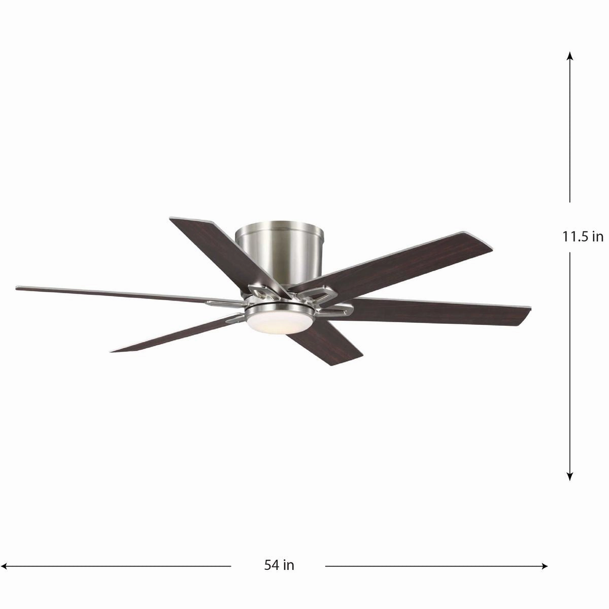 Bexar 54"Ceiling Fan Brushed Nickel