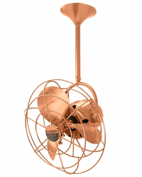 Bianca Direcional 16"Ceiling Fan Brushed Copper small electric fans for personal cooling