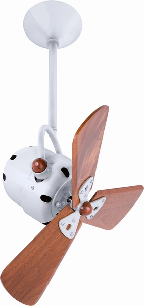 Bianca Direcional 16"Ceiling Fan Gloss White adjustable fans for targeted cooling