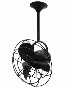 Bianca Direcional 16"Ceiling Fan Matte Black quiet small fans for desk or nightstand