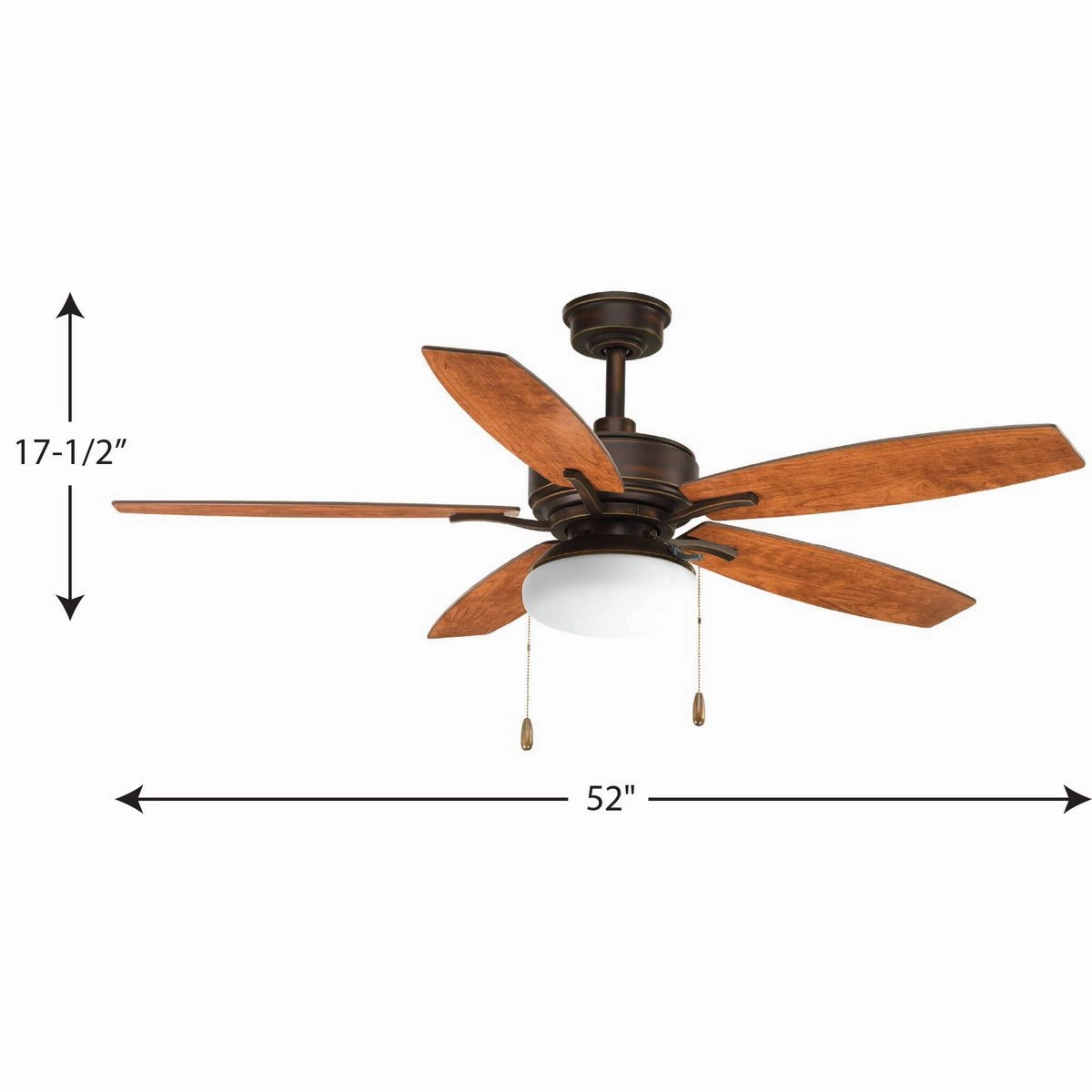 Billows 52"Ceiling Fan Antique Bronze