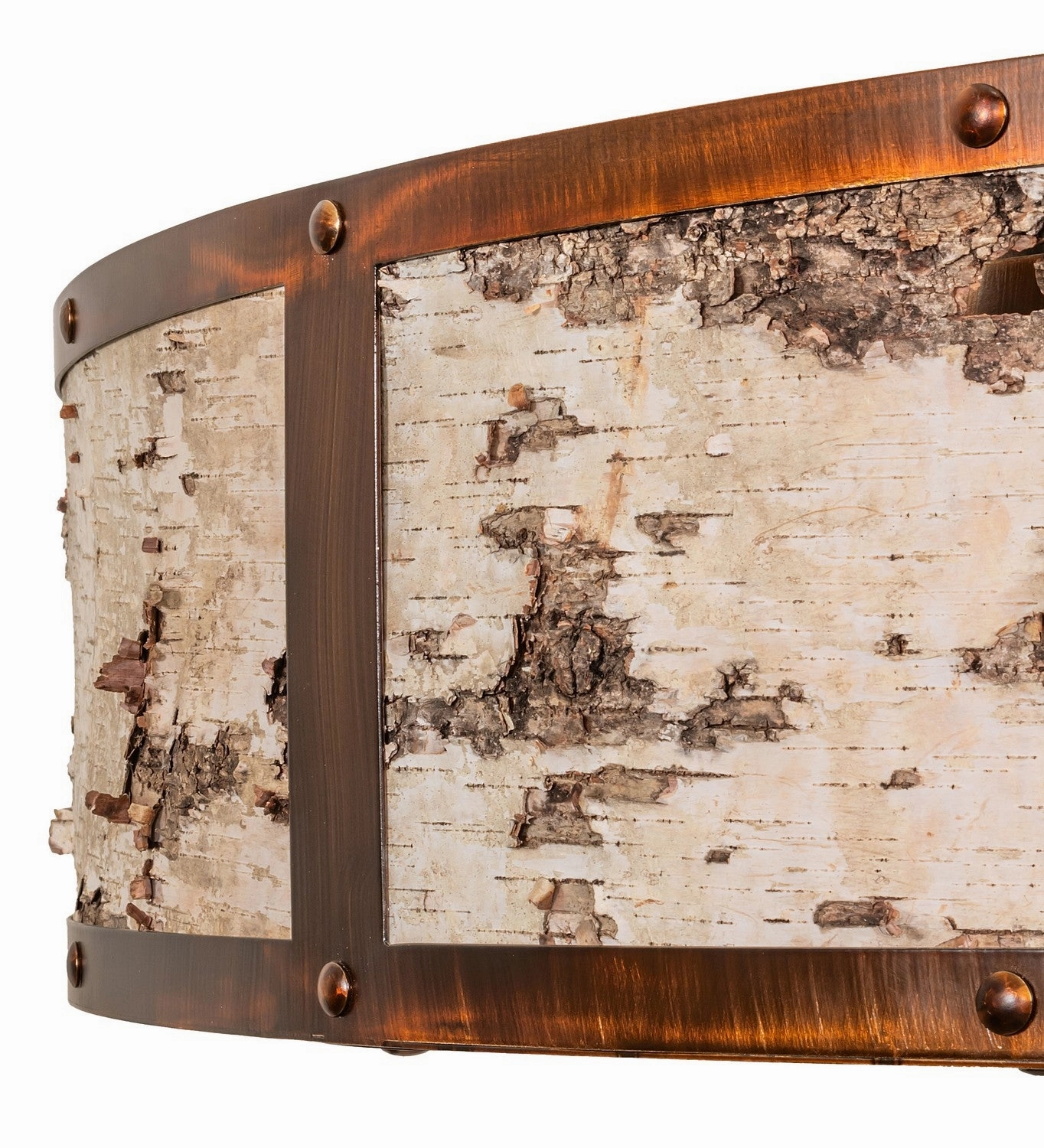Birchwood 16 Light Chandel-Air Vintage Copper/Birch Wood