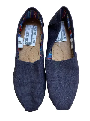 Black Shoes Flats Toms, Size 6.5 toms