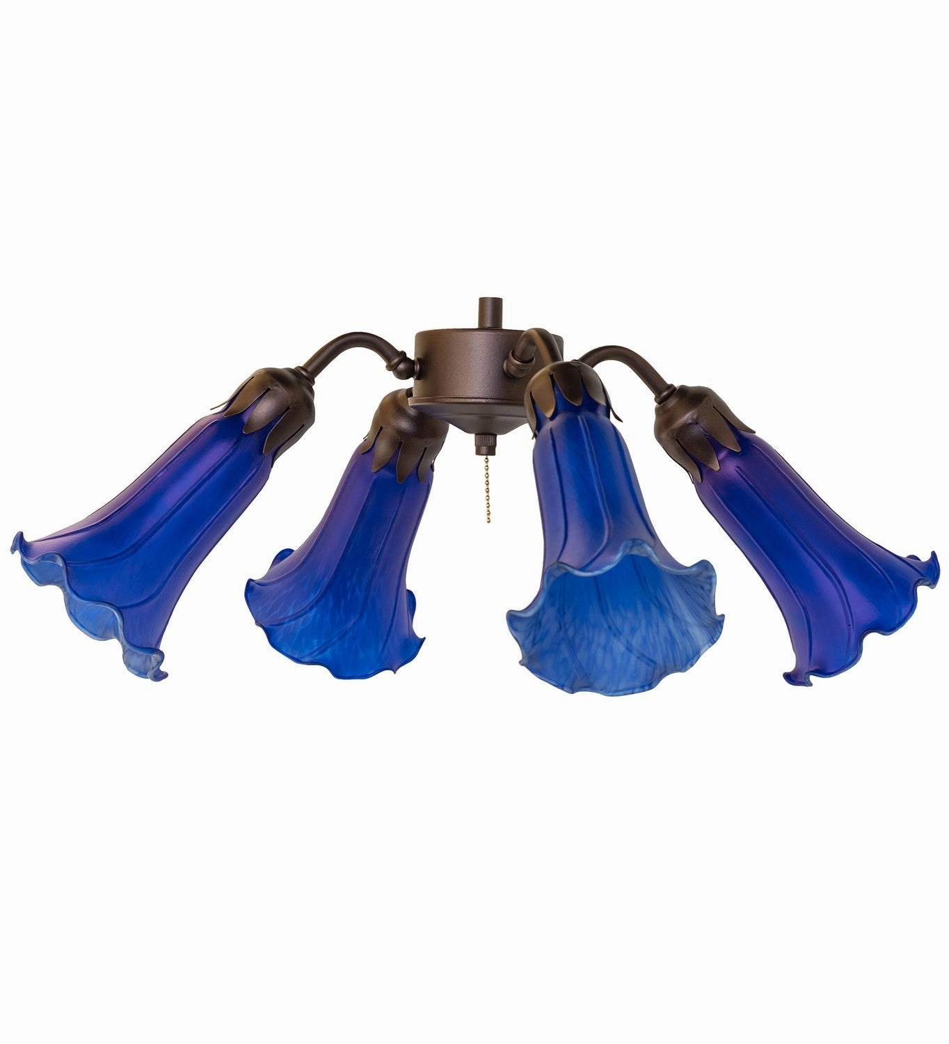 Blue Four Light Fan Light