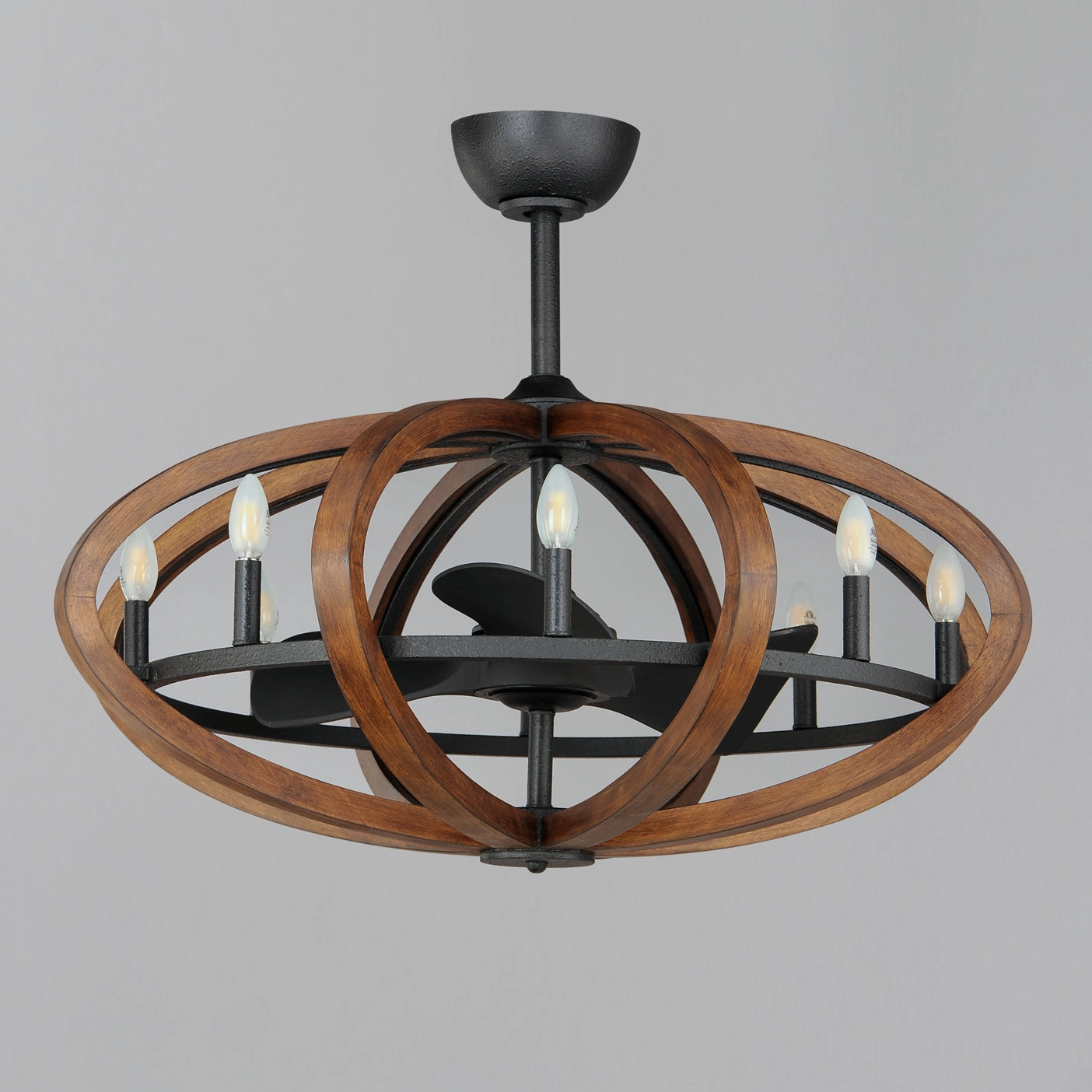 Bodega Bay LED Fandelight Antique Pecan / Anthracite