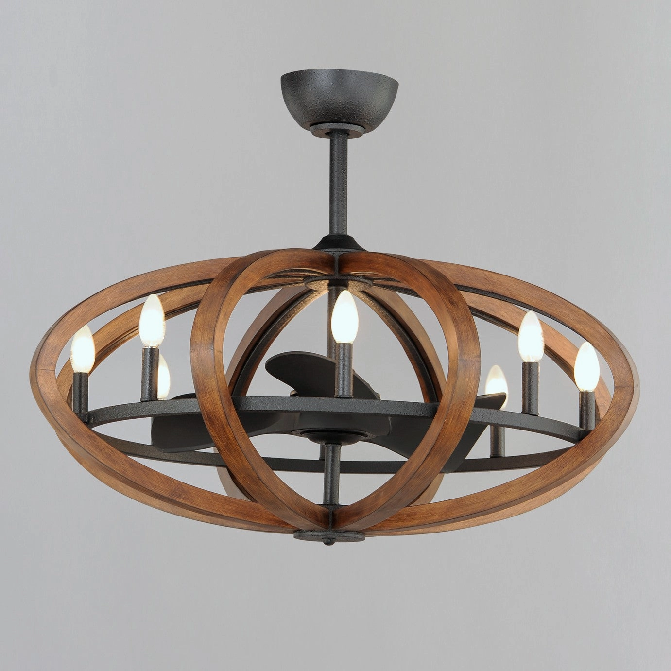 Bodega Bay LED Fandelight Antique Pecan / Anthracite