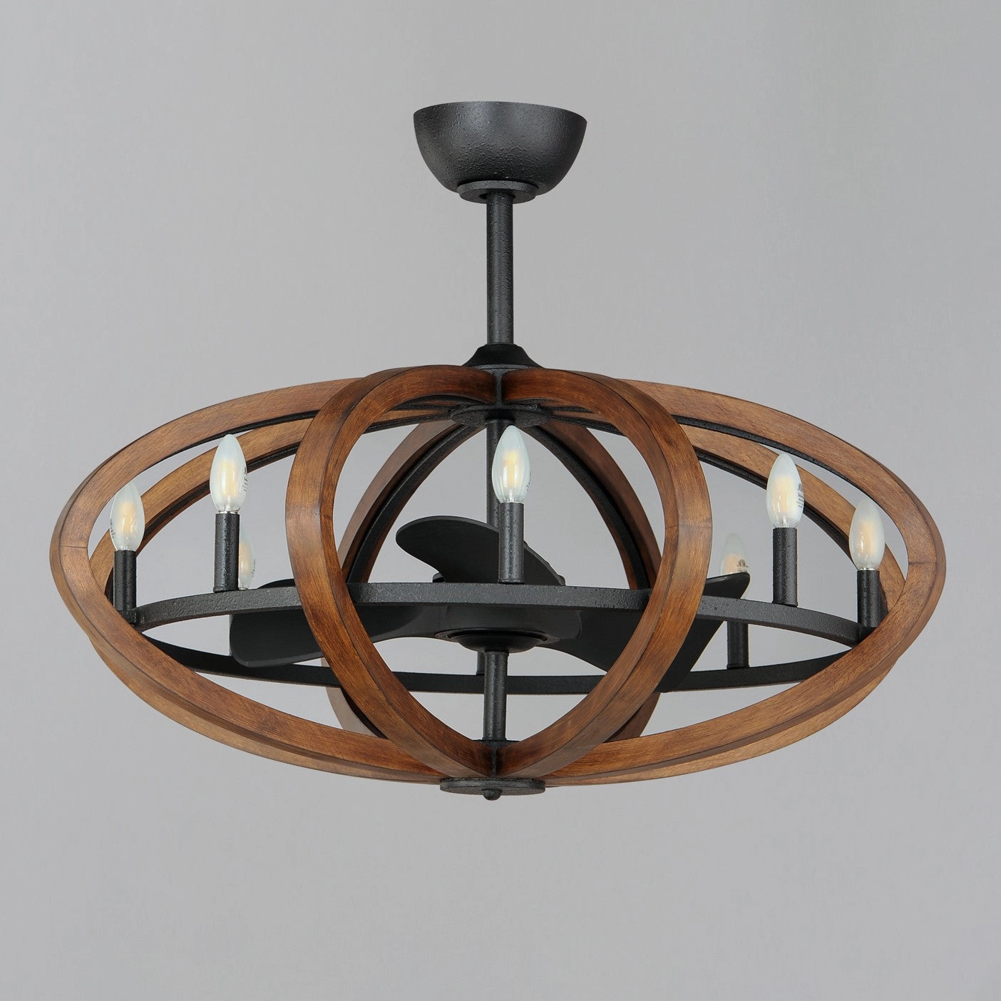 Bodega Bay LED Fandelight Antique Pecan / Anthracite