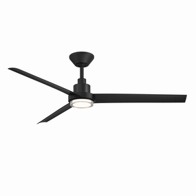 Bolo 56"Ceiling Fan Matte Black compact medium fans for desks and counters