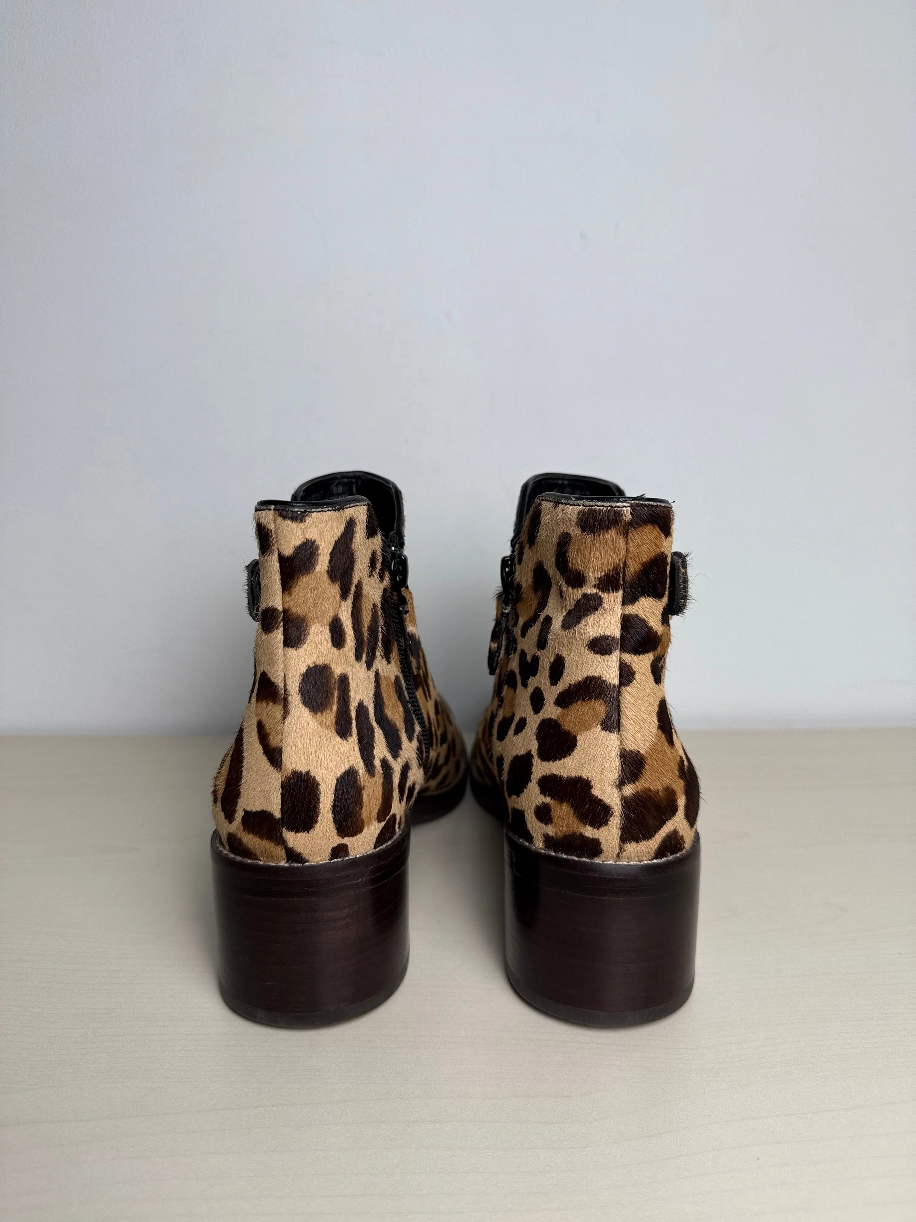Boots Ankle Flats By Cole-haan In Leopard Print, Size: 8 cole haan