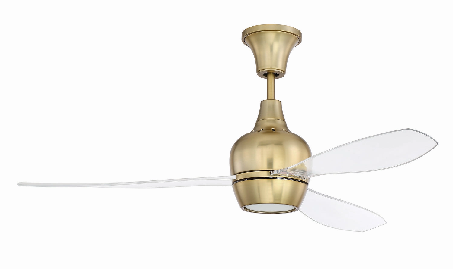 Bordeaux 52"Ceiling Fan Satin Brass energy-efficient medium fans with remote