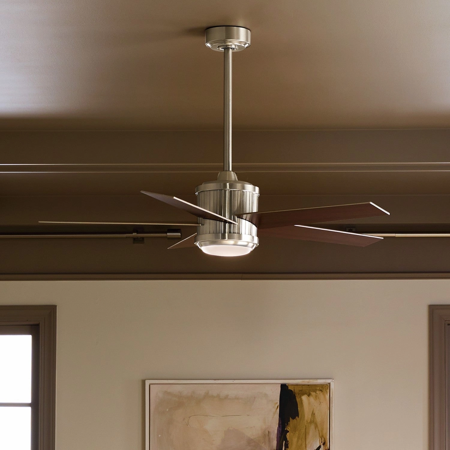 Brahm 48"Ceiling Fan Brushed Stainless Steel