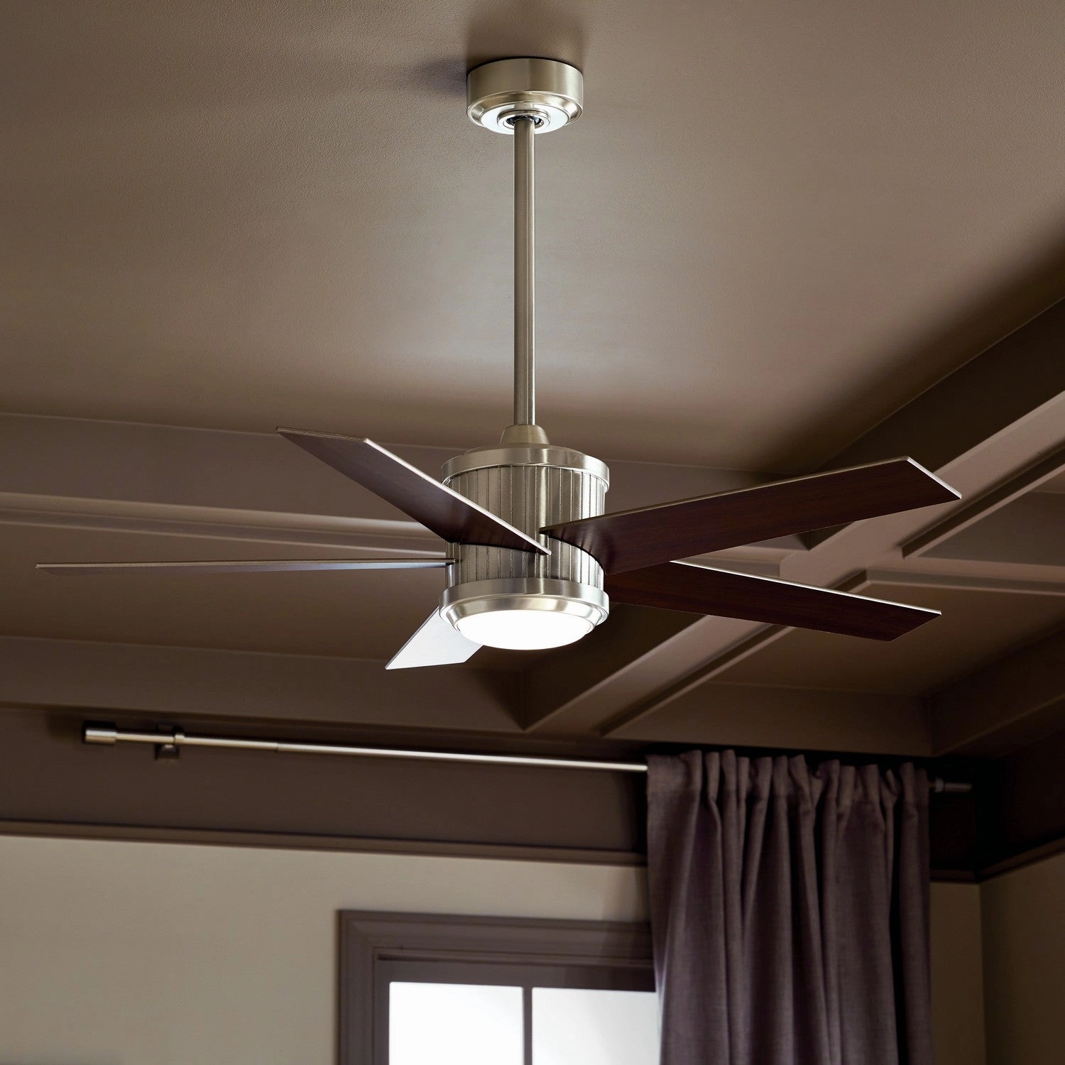 Brahm 48"Ceiling Fan Brushed Stainless Steel