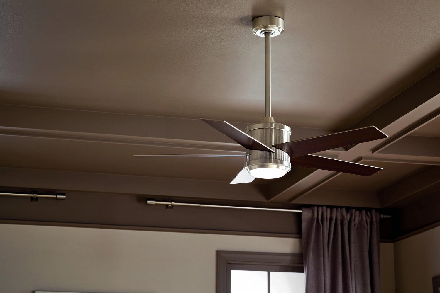 Brahm 48"Ceiling Fan Brushed Stainless Steel