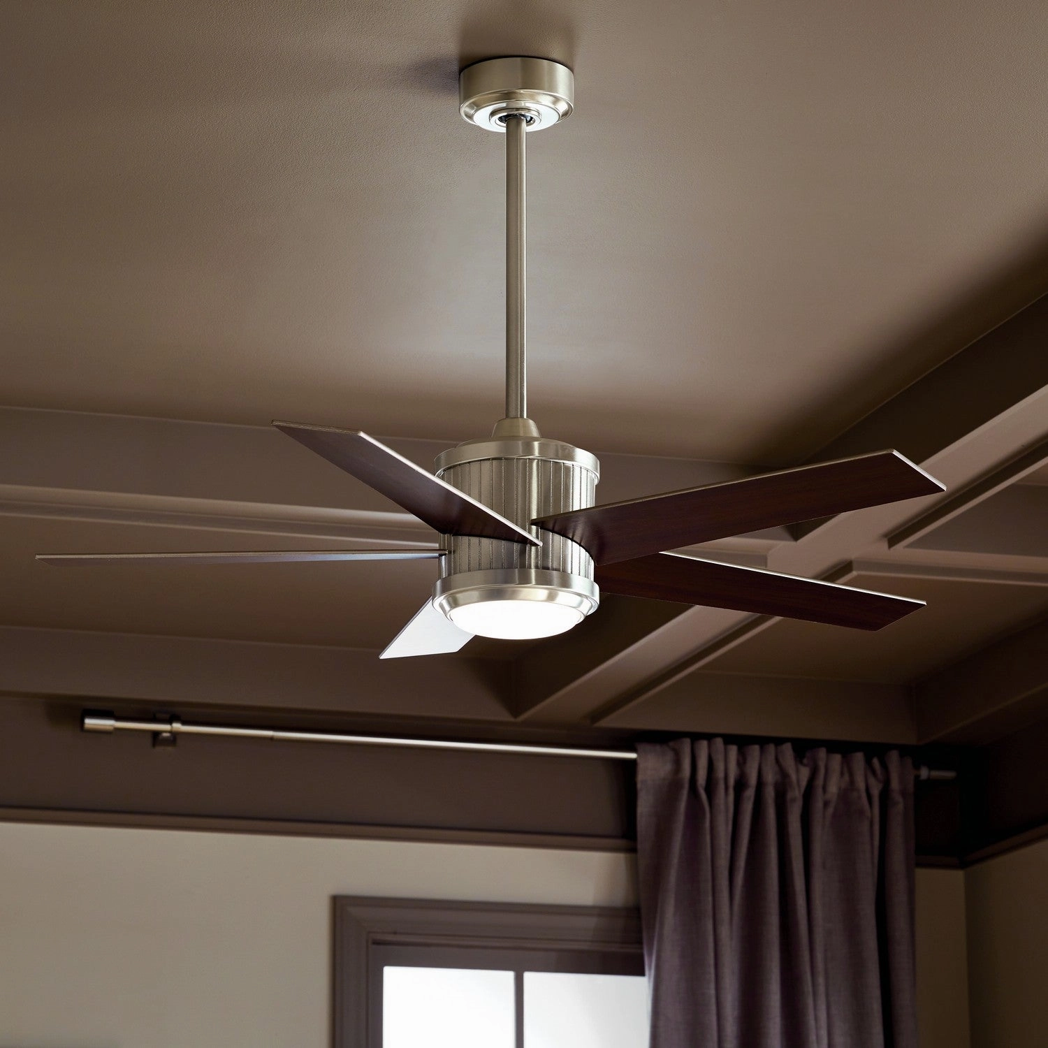 Brahm 48"Ceiling Fan Brushed Stainless Steel