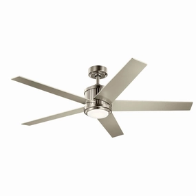Brahm 56"Ceiling Fan Brushed Stainless Steel indoor electric fans with remote control