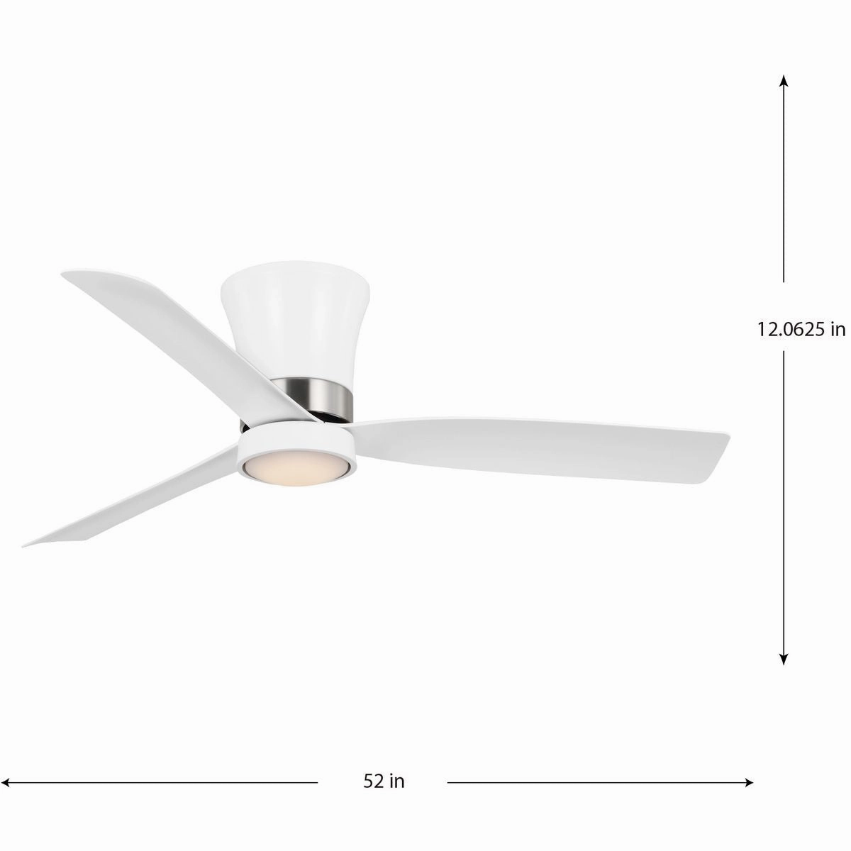 Brant 52"Ceiling Fan Satin White