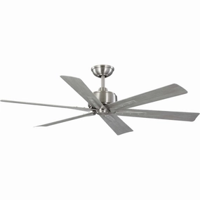 Brazas 56"Ceiling Fan Brushed Nickel sleek design electric fans for modern homes