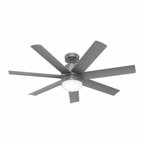 Brazos 52"Ceiling Fan Matte Silver cool breeze fans for quiet operation