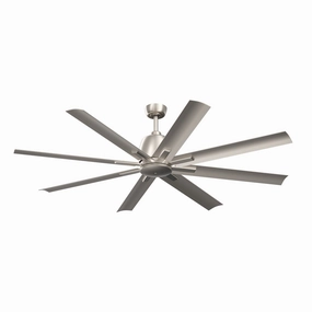 Breda 65"Ceiling Fan Brushed Nickel outdoor exterior fans for patio cooling