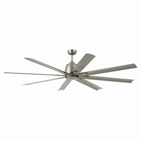 Breda 75"Ceiling Fan Brushed Nickel outdoor exterior fans for patio cooling