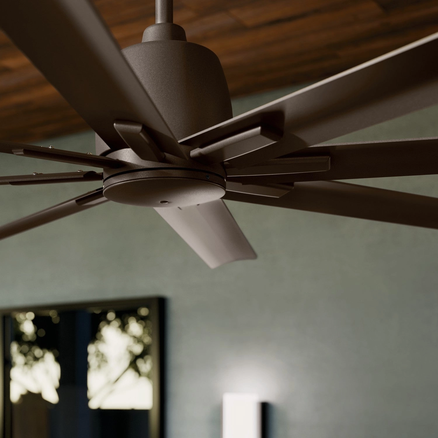 Breda 75"Ceiling Fan Satin Natural Bronze