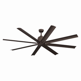 Breda 75"Ceiling Fan Satin Natural Bronze large electric fans for spacious rooms