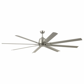 Breda 84"Ceiling Fan Brushed Nickel lightweight fans for moving around easily