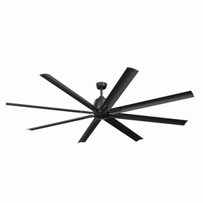 Breda 84"Ceiling Fan Satin Black outdoor exterior fans for patio cooling