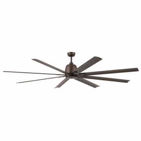 Breda 84"Ceiling Fan Satin Natural Bronze large electric fans for spacious rooms