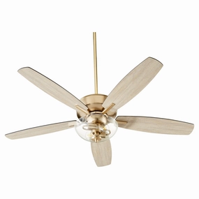 Breeze 52"Ceiling Fan Aged Brass compact electric fans for small spaces