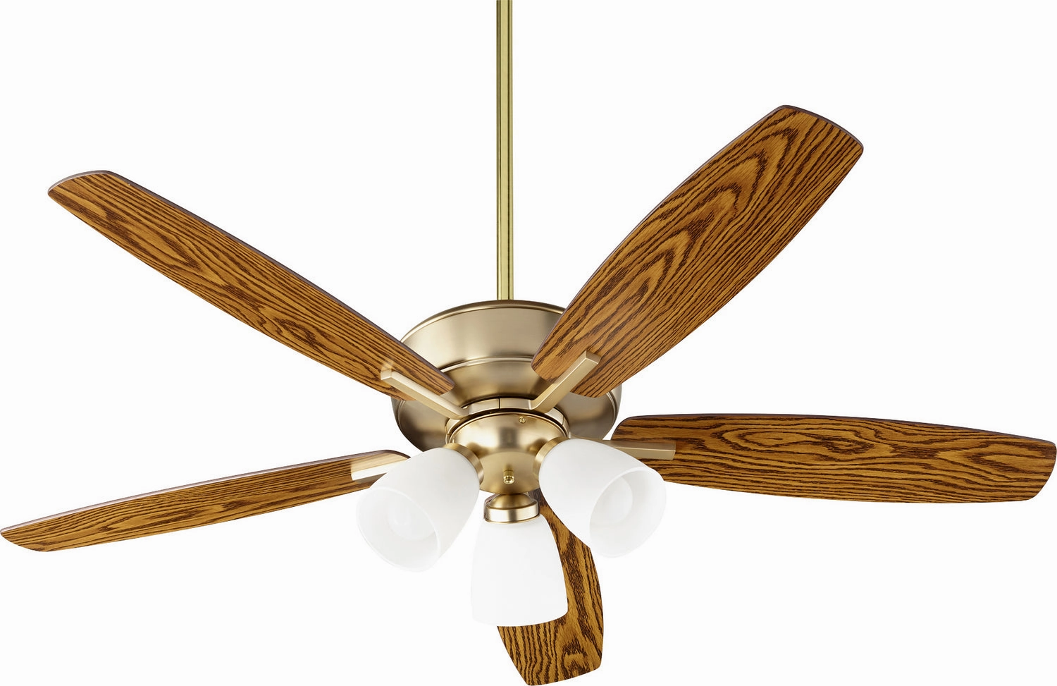 Breeze 52"Ceiling Fan Aged Brass compact electric fans for small spaces