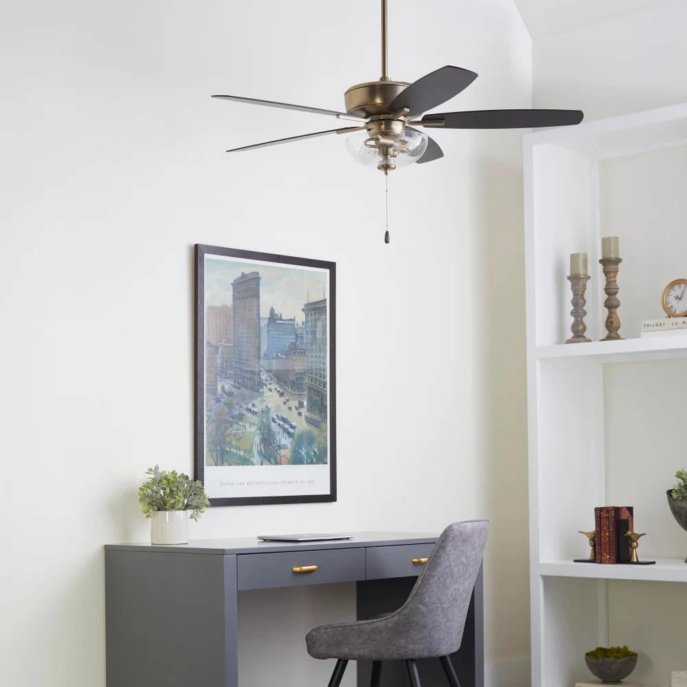 Breeze 52"Ceiling Fan Aged Brass