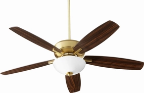 Breeze 52"Ceiling Fan Aged Brass oscillating medium fans with strong airflow